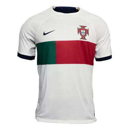Men's Portugal World Cup Away Soccer Short Sleeves Jersey 2022 - worldjerseyshop