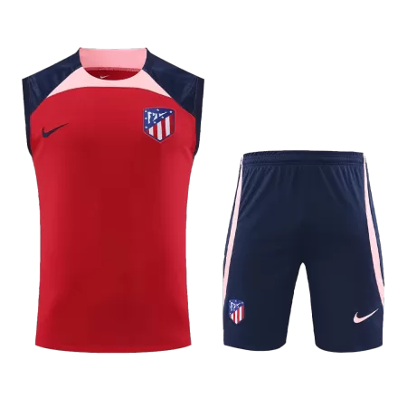 Men's Atletico Madrid Soccer Training Sleeveless Kit 2023/24 - worldjerseyshop