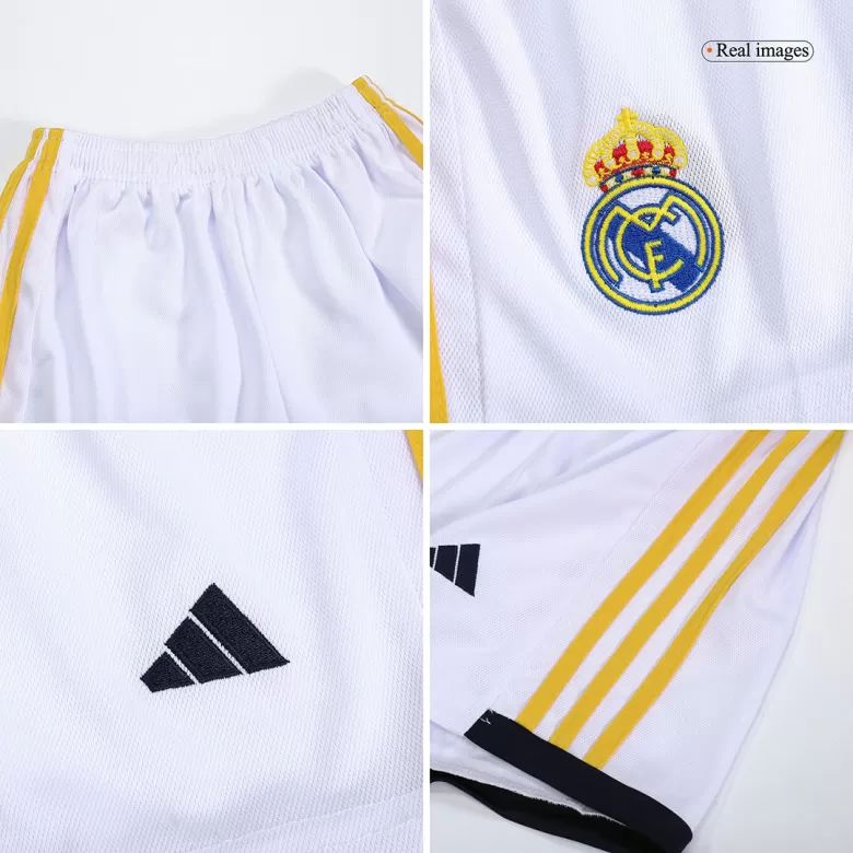 Kids Real Madrid BELLINGHAM #5 Home Soccer Jersey Kits(Jersey+Shorts) 2023/24 - worldjerseyshop
