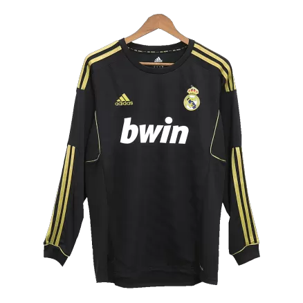 Men's Real Madrid Retro Away Soccer Long Sleeves Jersey 2011/12 - worldjerseyshop