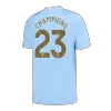 Men's Manchester City CHAMPIONS #23 Home Champions Soccer Short Sleeves Jersey 2023/24 - worldjerseyshop