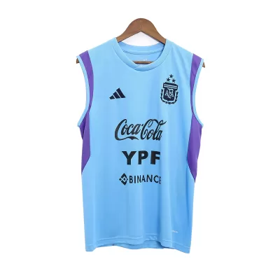 Men's Argentina Pre-Match Sleeveless Soccer Jersey 2023 - worldjerseyshop