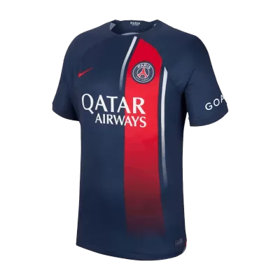 Men's PSG Home Soccer Short Sleeves Jersey 2023/24 - worldjerseyshop