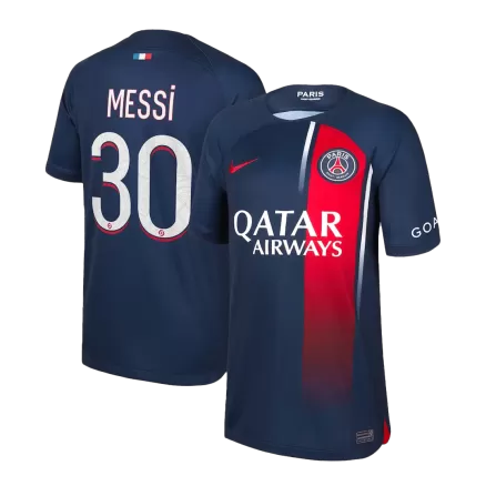 Men's PSG MESSI #30 Home Soccer Short Sleeves Jersey 2023/24 - worldjerseyshop