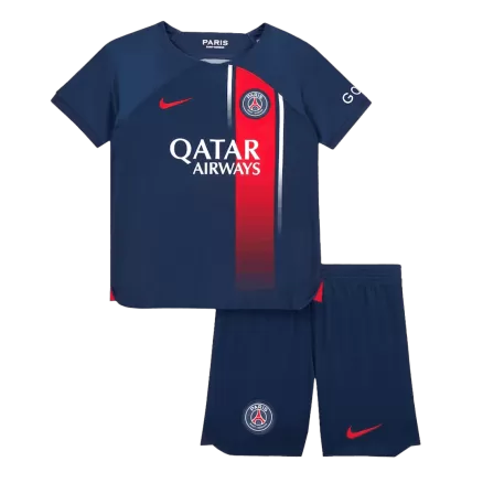 Kids PSG Home Soccer Jersey Kits(Jersey+Shorts) 2023/24 - worldjerseyshop