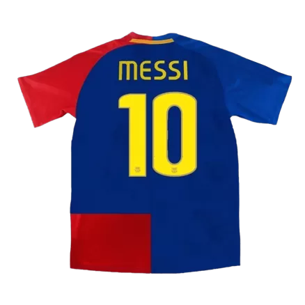 Men's Barcelona MESSI #10 Retro Home Soccer Jersey 2008/09 - worldjerseyshop