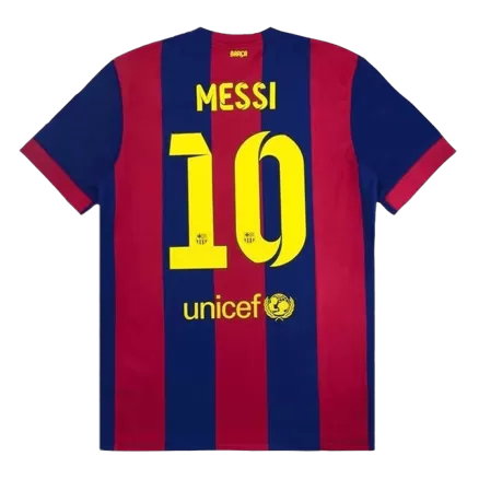 Men's Barcelona MESSI #10 Retro Home Soccer Jersey 2014/15 - worldjerseyshop