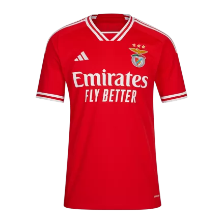 Men's Benfica Home Soccer Short Sleeves Jersey 2023/24 - worldjerseyshop