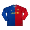 Men's Barcelona MESSI #10 Retro Home Soccer Long Sleeves Jersey 2008/09 - UCL Final - worldjerseyshop