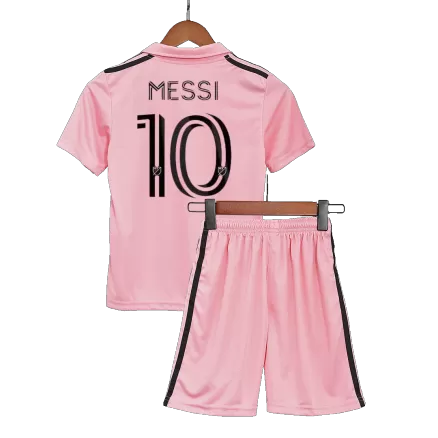 Kids Inter Miami CF MESSI #10 Home Soccer Jersey Kits(Jersey+Shorts) 2022 - worldjerseyshop