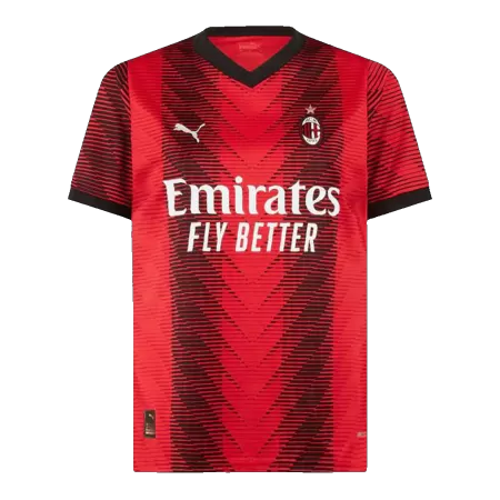 Men's AC Milan Home Soccer Short Sleeves Jersey 2023/24 - worldjerseyshop