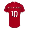 Men's Liverpool MAC ALLISTER #10 Home Soccer Short Sleeves Jersey 2023/24 - worldjerseyshop