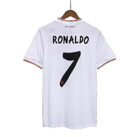 Men's Real Madrid RONALDO #7 Retro Home Soccer Jersey 2013/14 - worldjerseyshop