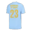 Men's Manchester City Home Champions Soccer CHAMPIONS OF EUROPE #23 Short Sleeves Jersey 2023/24 - worldjerseyshop