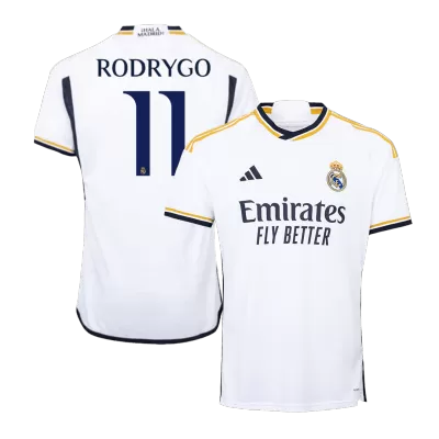 Men's Real Madrid RODRYGO #11 Home Soccer Short Sleeves Jersey 2023/24 - worldjerseyshop