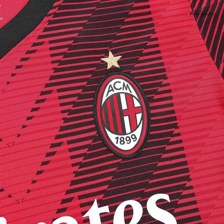 Men's AC Milan Home Soccer Short Sleeves Jersey 2023/24 - worldjerseyshop