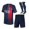 Men's PSG Home Soccer Whole Kits(Jerseys+Shorts+Socks) 2023/24 - worldjerseyshop