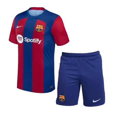 Men's Barcelona Home Soccer Kit(Jersey+Shorts) 2023/24 - worldjerseyshop