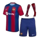 Men's Barcelona Home Soccer Whole Kits(Jerseys+Shorts+Socks) 2023/24 - worldjerseyshop