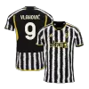 Men's Juventus VLAHOVIĆ #9 Home Soccer Short Sleeves Jersey 2023/24 - worldjerseyshop