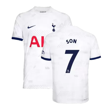 Men's Tottenham Hotspur SON #7 Home Soccer Short Sleeves Jersey 2023/24 - worldjerseyshop