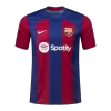 Men's Barcelona F. DE JONG #21 Home Soccer Short Sleeves Jersey 2023/24 - worldjerseyshop