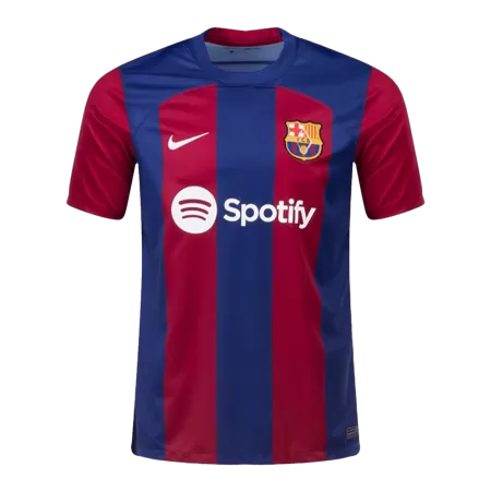 Men's Barcelona Home Soccer Short Sleeves Jersey 2023/24 - worldjerseyshop