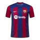 Men's Barcelona LEWANDOWSKI #9 Home Soccer Short Sleeves Jersey 2023/24 - worldjerseyshop