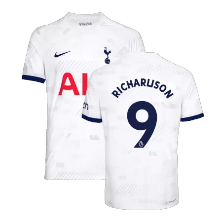 Men's Tottenham Hotspur RICHARLISON #9 Home Soccer Short Sleeves Jersey 2023/24 - worldjerseyshop