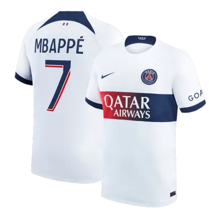 Men's PSG MBAPPÉ #7 Away Soccer Short Sleeves Jersey 2023/24 - worldjerseyshop