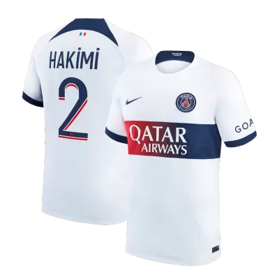 Men's PSG HAKIMI #2 Away Soccer Short Sleeves Jersey 2023/24 - worldjerseyshop