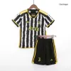 Kids Juventus Home Soccer Jersey Kits(Jersey+Shorts) 2023/24 - worldjerseyshop