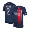 Men's PSG HAKIMI #2 Home Soccer Short Sleeves Jersey 2023/24 - worldjerseyshop