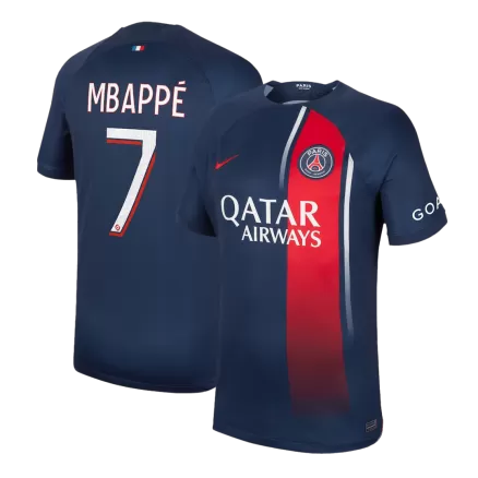 Men's PSG MBAPPÉ #7 Home Soccer Short Sleeves Jersey 2023/24 - worldjerseyshop