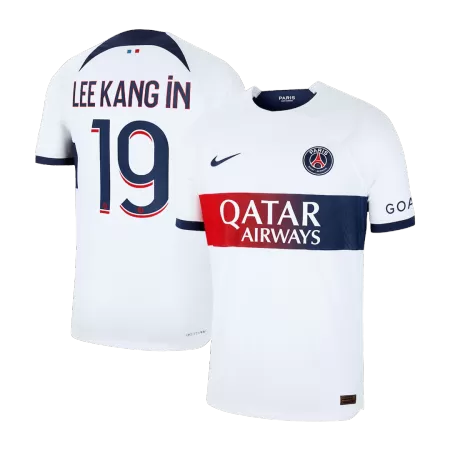 Men's PSG LEE KANG IN #19 Away Player Version Soccer Jersey 2023/24 - worldjerseyshop