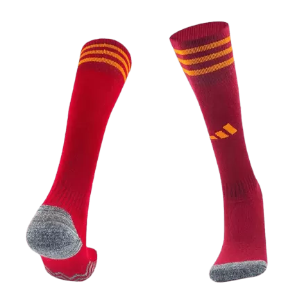 Men's Roma Home Soccer Socks 2023/24 - worldjerseyshop