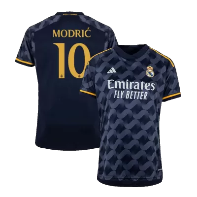 Men's Real Madrid MODRIĆ #10 Away Soccer Short Sleeves Jersey 2023/24 - worldjerseyshop