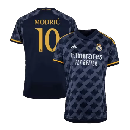 Men's Real Madrid MODRIĆ #10 Away Soccer Short Sleeves Jersey 2023/24 - worldjerseyshop
