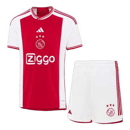 Men's Ajax Home Soccer Kit(Jersey+Shorts) 2023/24 - worldjerseyshop