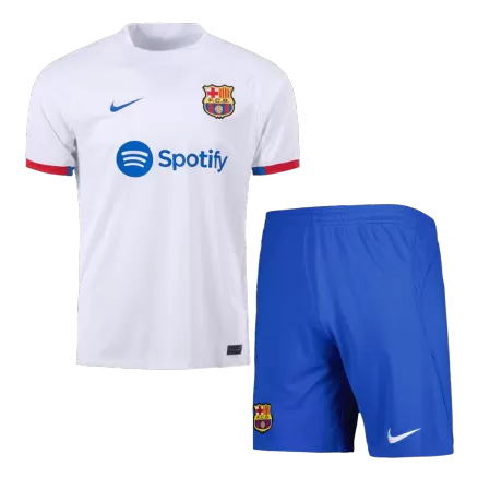 Men's Barcelona Away Soccer Kit(Jersey+Shorts) 2023/24 - worldjerseyshop
