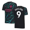 Men's Manchester City HAALAND #9 Third Away Soccer Short Sleeves Jersey 2023/24 - worldjerseyshop