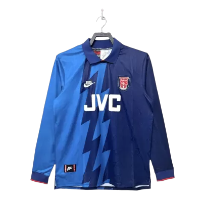 Men's Arsenal Retro Away Soccer Long Sleeves Jersey 1995/96 - worldjerseyshop