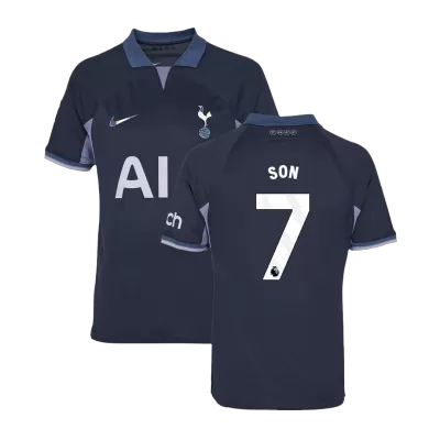 Men's Tottenham Hotspur SON #7 Away Soccer Short Sleeves Jersey 2023/24 - worldjerseyshop