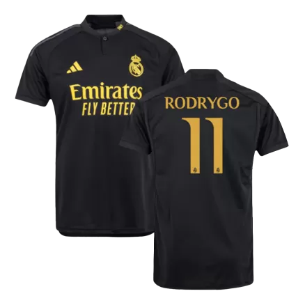 Men's Real Madrid RODRYGO #11 Third Away Soccer Short Sleeves Jersey 2023/24 - worldjerseyshop