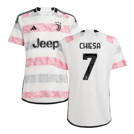 Men's Juventus CHIESA #7 Away Soccer Short Sleeves Jersey 2023/24 - worldjerseyshop