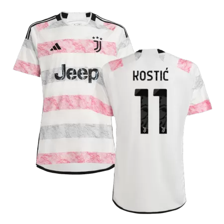 Men's Juventus KOSTIĆ #11 Away Soccer Short Sleeves Jersey 2023/24 - worldjerseyshop