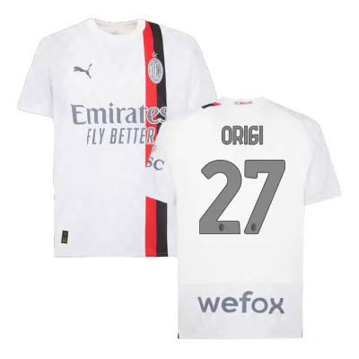 Men's AC Milan ORIGI #27 Away Soccer Short Sleeves Jersey 2023/24 - worldjerseyshop