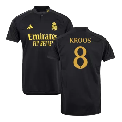 Men's Real Madrid KROOS #8 Third Away Soccer Short Sleeves Jersey 2023/24 - worldjerseyshop