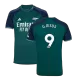 Men's Arsenal G.JESUS #9 Third Away Soccer Short Sleeves Jersey 2023/24 - worldjerseyshop
