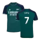 Men's Arsenal SAKA #7 Third Away Soccer Short Sleeves Jersey 2023/24 - worldjerseyshop
